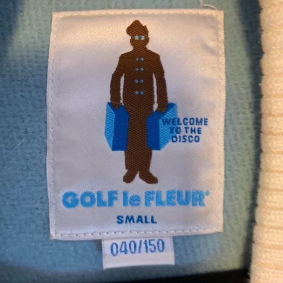 Golf Le Fleur Blue and White Jacket